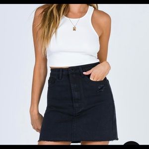 Princess Polly “run to you” denim mini Sz 4